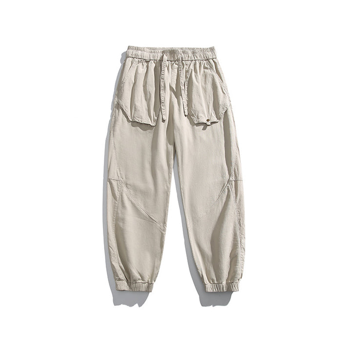 Men's utility jogger pants with oversized flap pockets, drawstring waistband, and elastic cuffs Drune