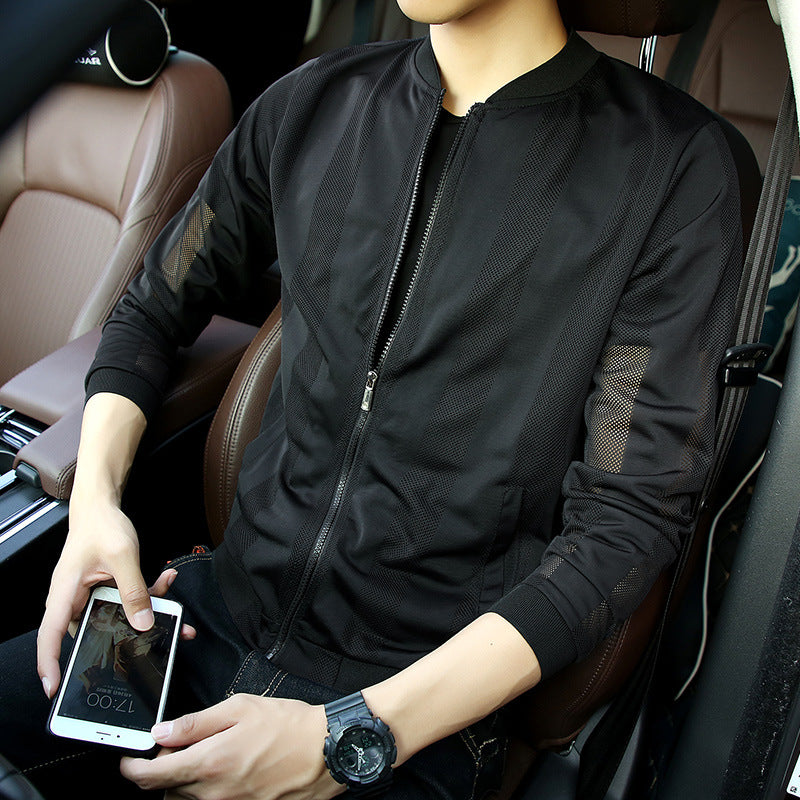 Men's Stylish Sports Jacket with Mesh Inserts Mune Fashion