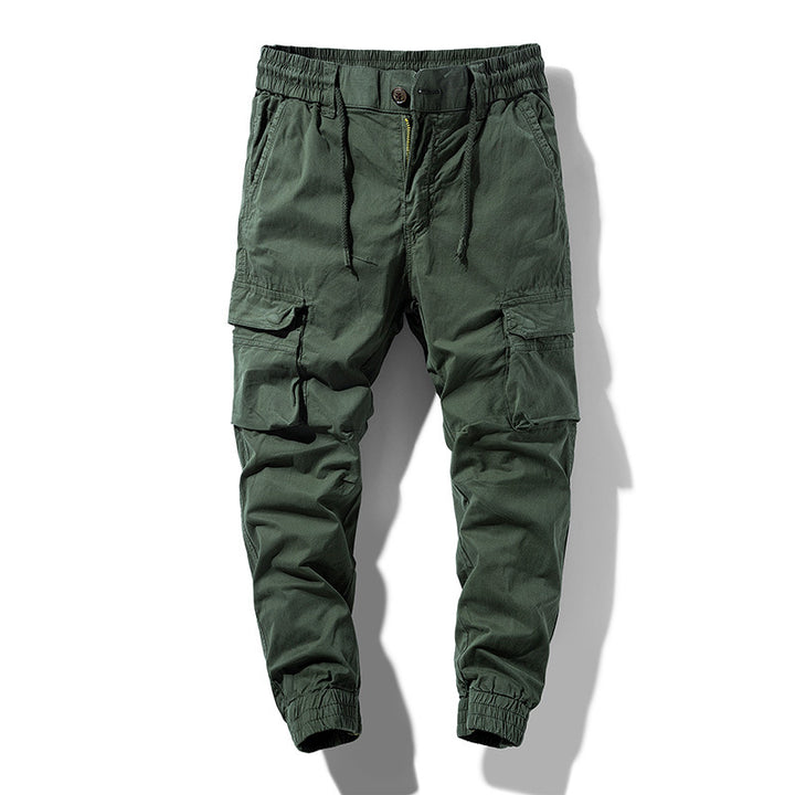Men's tapered cargo pants in jogger style with elastic comfort waistband and generous pocket organization Mune Fashion