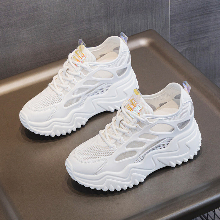 Women Sporty Sneakers with Breathable Mesh Upper and Stable Rubber Sole Mune Fashion