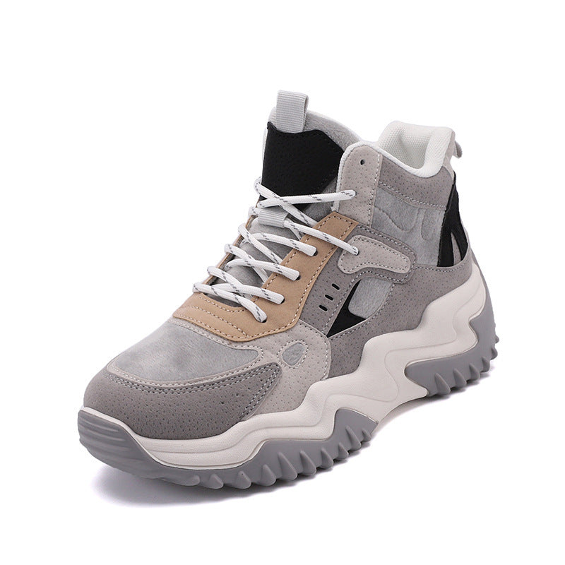 Women's sporty high-top sneakers with warming inner lining and non-slip sole Mune Fashion