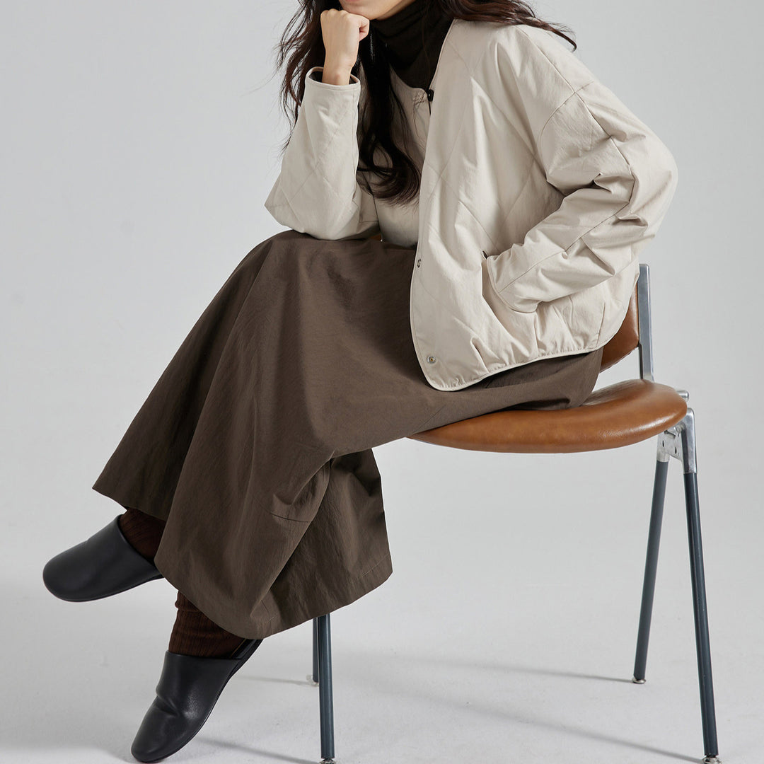 Women’s fashionable transitional jacket with casual cut Mune Fashion