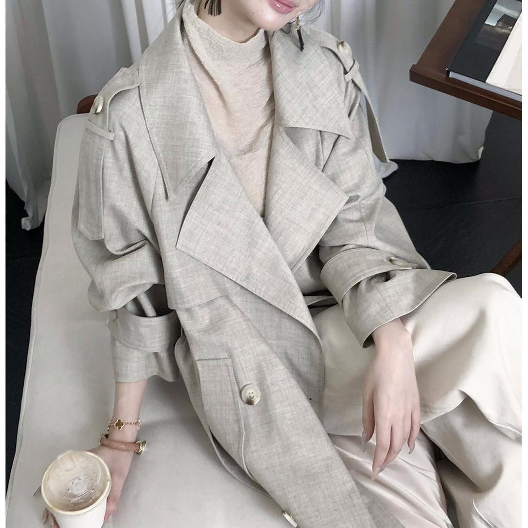 Ladies elegant and casual transitional jacket with contrasting sleeves Drune