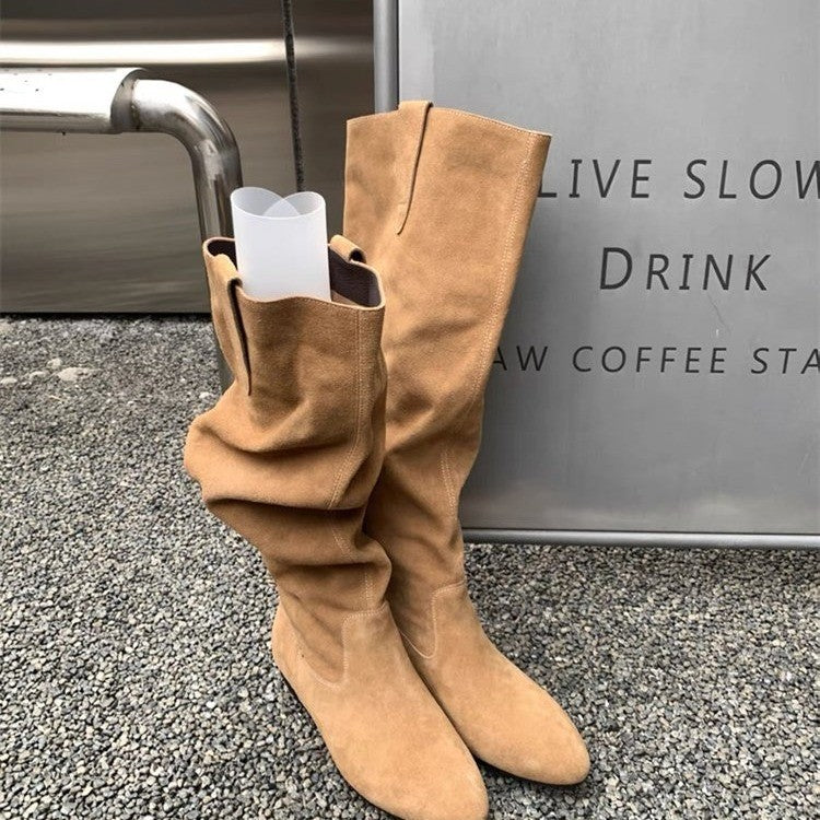 Ladies Elegant and comfortable fitting Overknee boots Mune Fashion