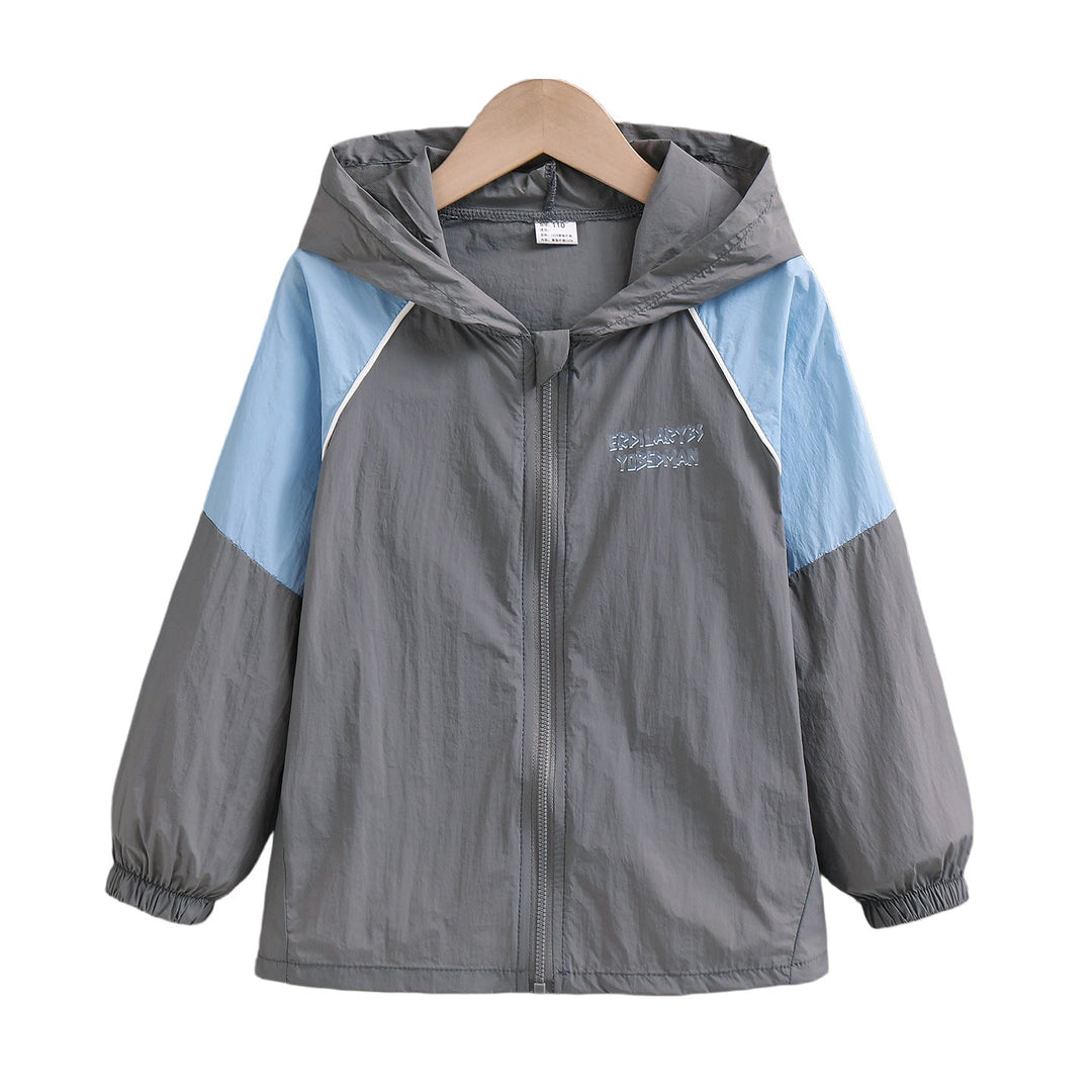 Unisex nan lightweight hooded windbreaker with contrast sleeves and elastic cuffs Mune Fashion