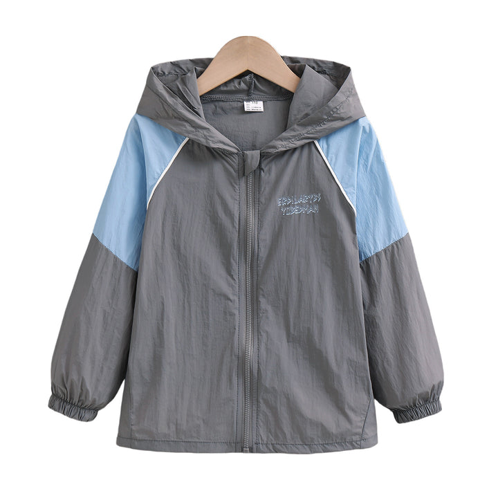 Unisex nan lightweight hooded windbreaker with contrast sleeves and elastic cuffs Mune Fashion
