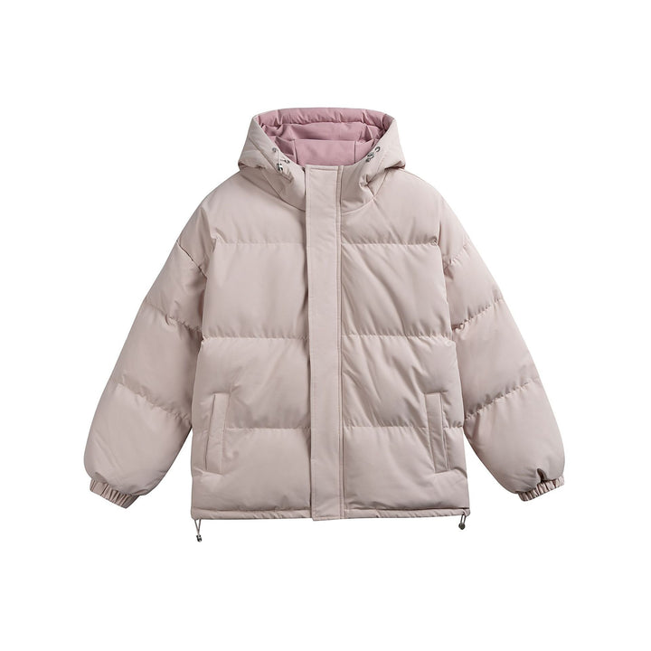 Ladies padded hooded quilted jacket in oversized puffer cut with drawstring waistband Mune Fashion