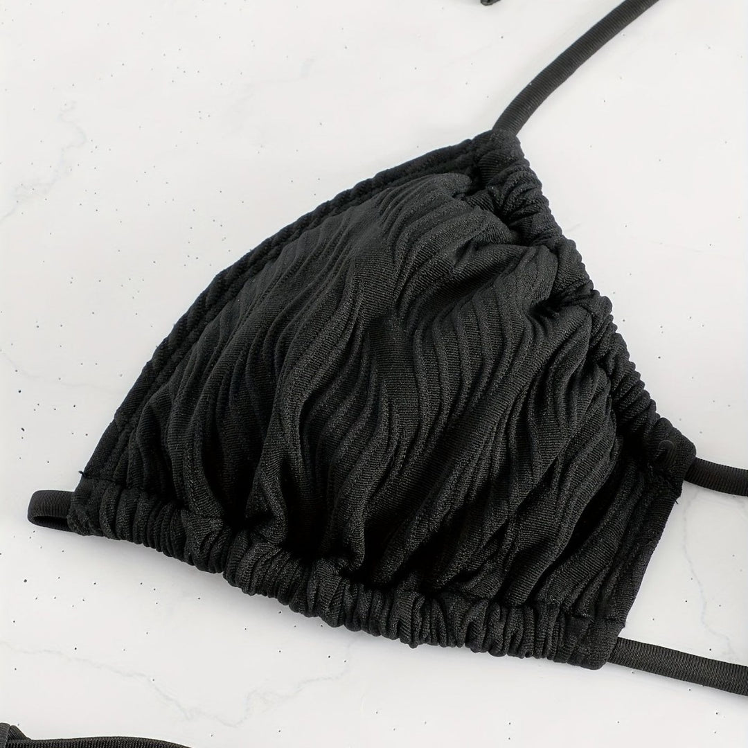 Ladies Triangle Bikini with sophisticated ruffle design Mune Fashion