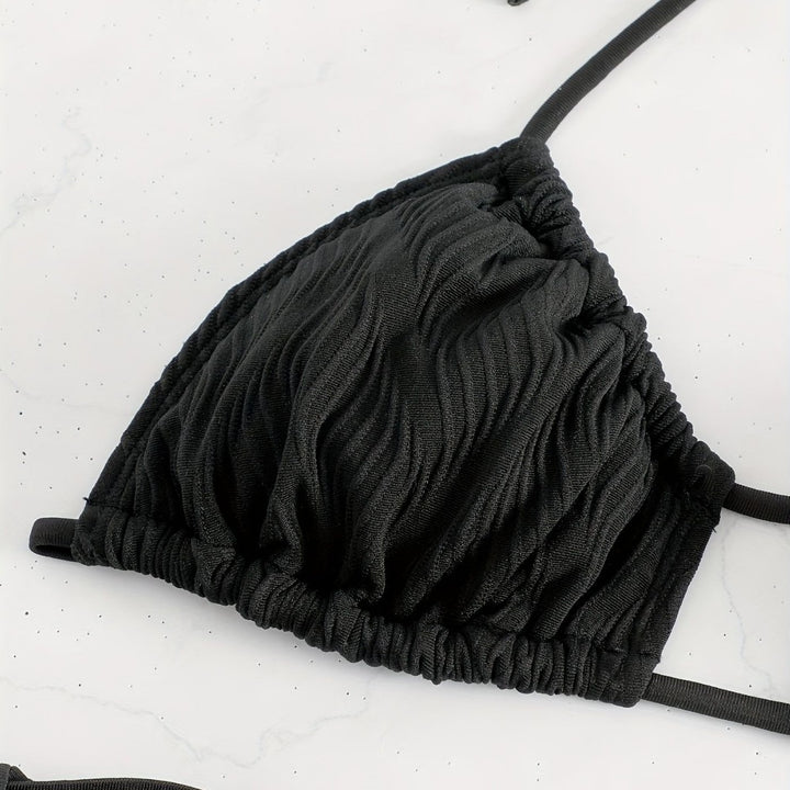 Ladies Triangle Bikini with sophisticated ruffle design Mune Fashion