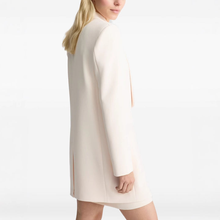 Women Tailored Blazer Dress with Shawl Collar and One-Button Closure Mune Fashion
