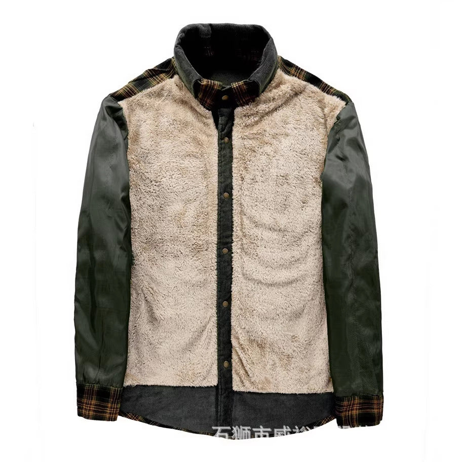 Men's Thermal Insulated Flannel Jacket Mune Fashion