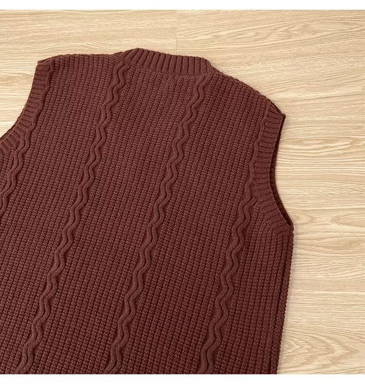 Women's Sleeveless Knitted Sweater Mune Fashion