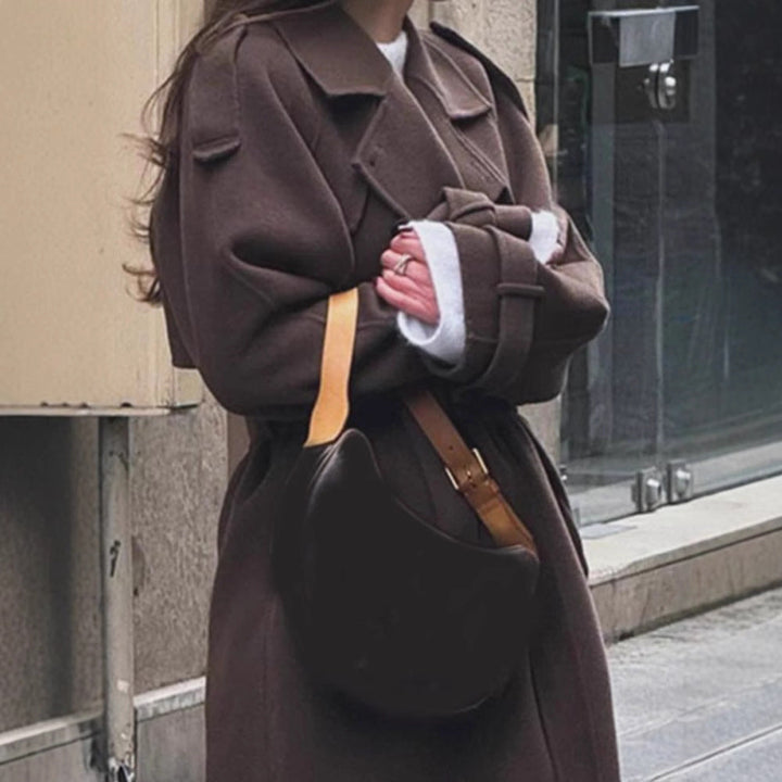 Women oversized wool coat Mune Fashion