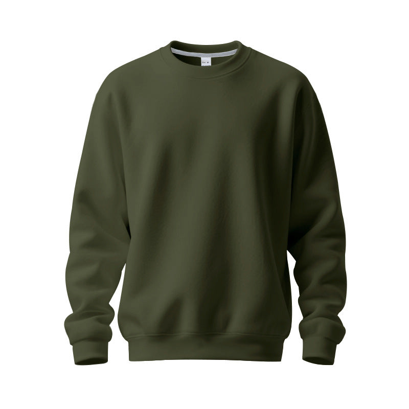 Men's oversized crew neck sweatshirt made of soft cotton fleece with ribbed cuffs Mune Fashion