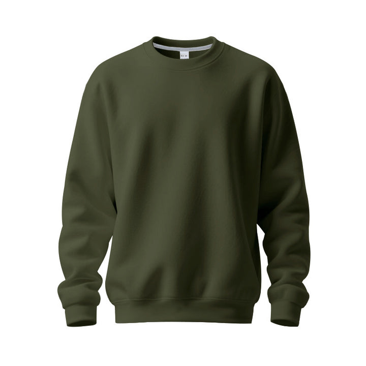 Men's oversized crew neck sweatshirt made of soft cotton fleece with ribbed cuffs Mune Fashion
