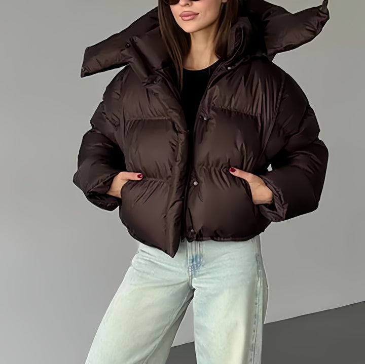 Ladies Stylish Short Jacket with Quilted Details