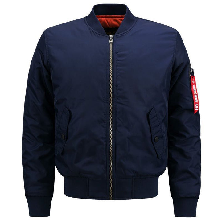 Men's windproof pilot bomber jacket with padded lining and arm pocket Mune Fashion
