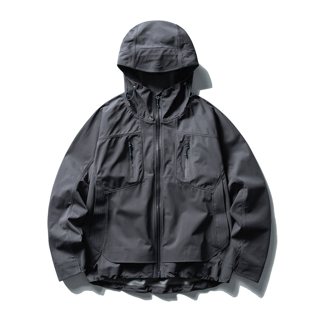 Women's water-repellent softshell jacket with hood and two-way zipper Mune Fashion