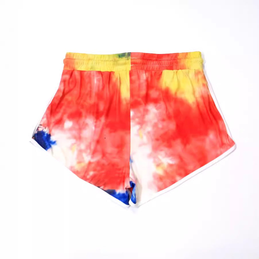 Ladies casual swim shorts with creative gradient Mune Fashion