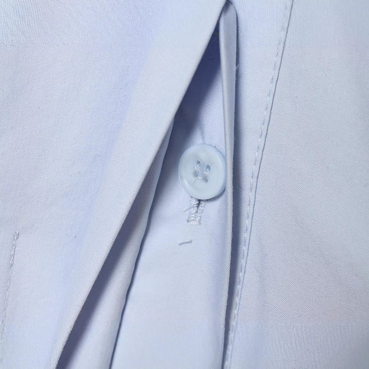 Women's oversized shirt blouse with tailored pleat look and concealed buttons Mune Fashion