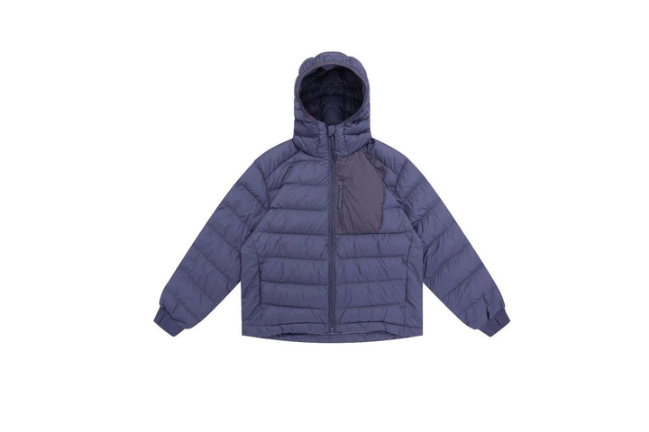 Men's lightly padded hooded jacket in boxy cut with technical inserts Mune Fashion