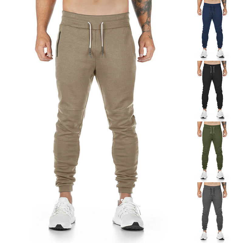 Men's narrow cut sport jogging pants with ergonomic knee inserts, comfort waistband, and drawstring Mune Fashion
