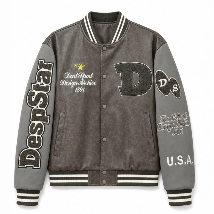 Men's Stylish Bomber Jacket with Embroidered Design Mune Fashion