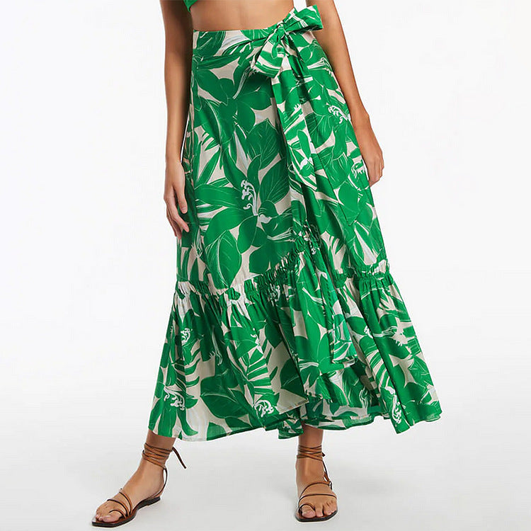 Women's One-Piece Swimsuit with Floral Design and Refined Waistline Mune Fashion