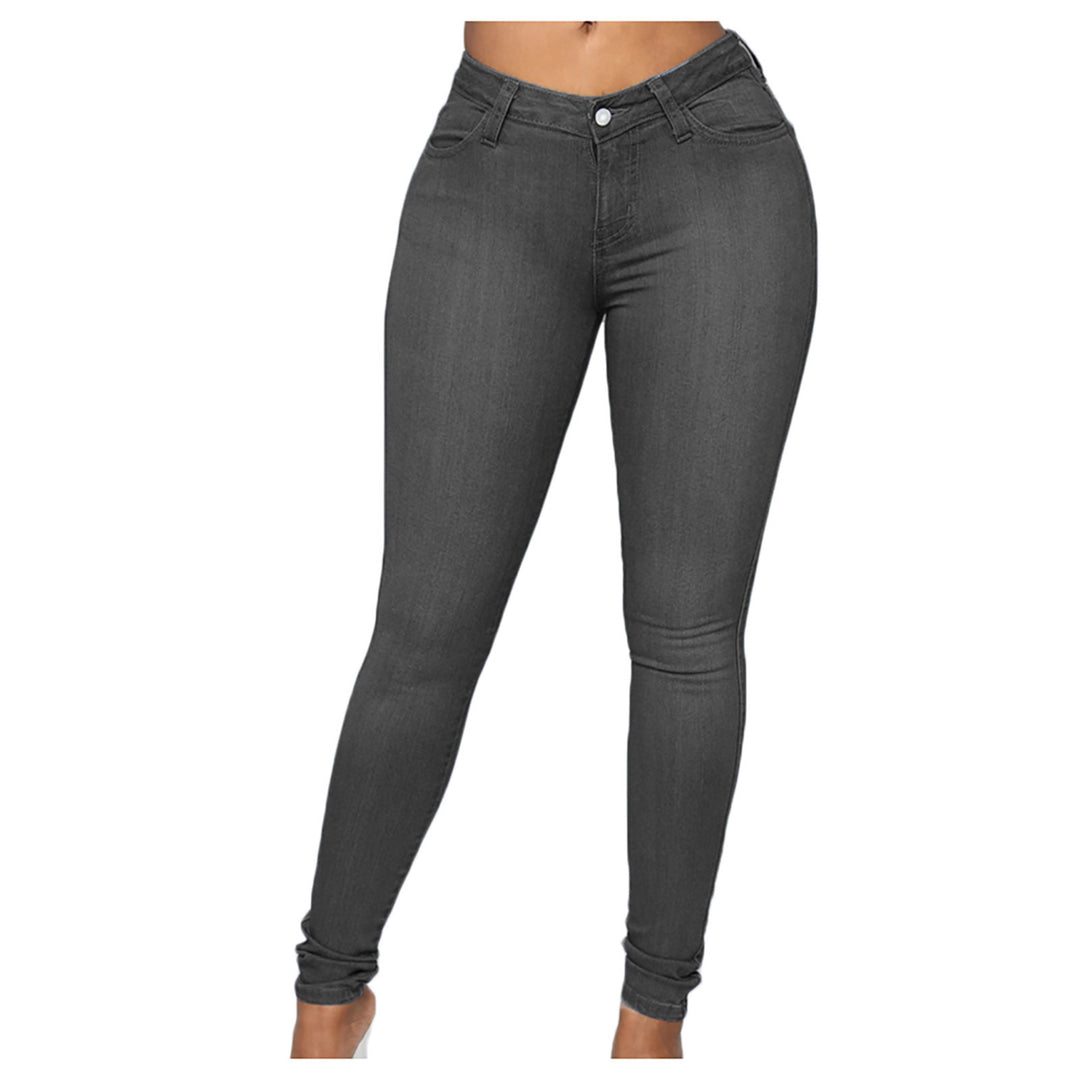 Women high-waisted Sculpt-Skinny jeans with shaping stretch waistband and classic five-pocket cut Mune Fashion