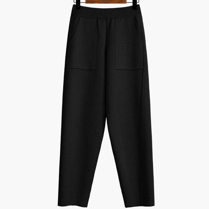 Ladies fashionable and comfortable fabric trousers Mune Fashion