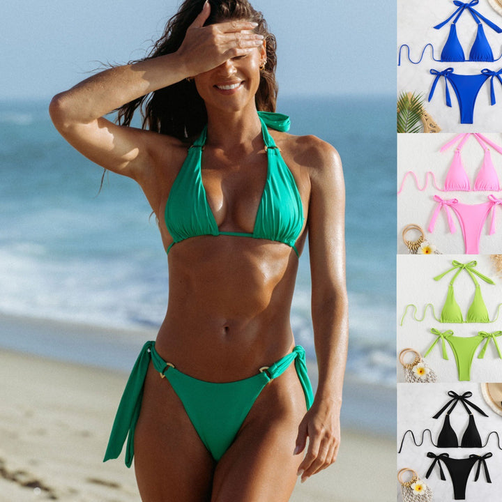 Women's Triangle Bikini with Adjustable Ties Mune Fashion
