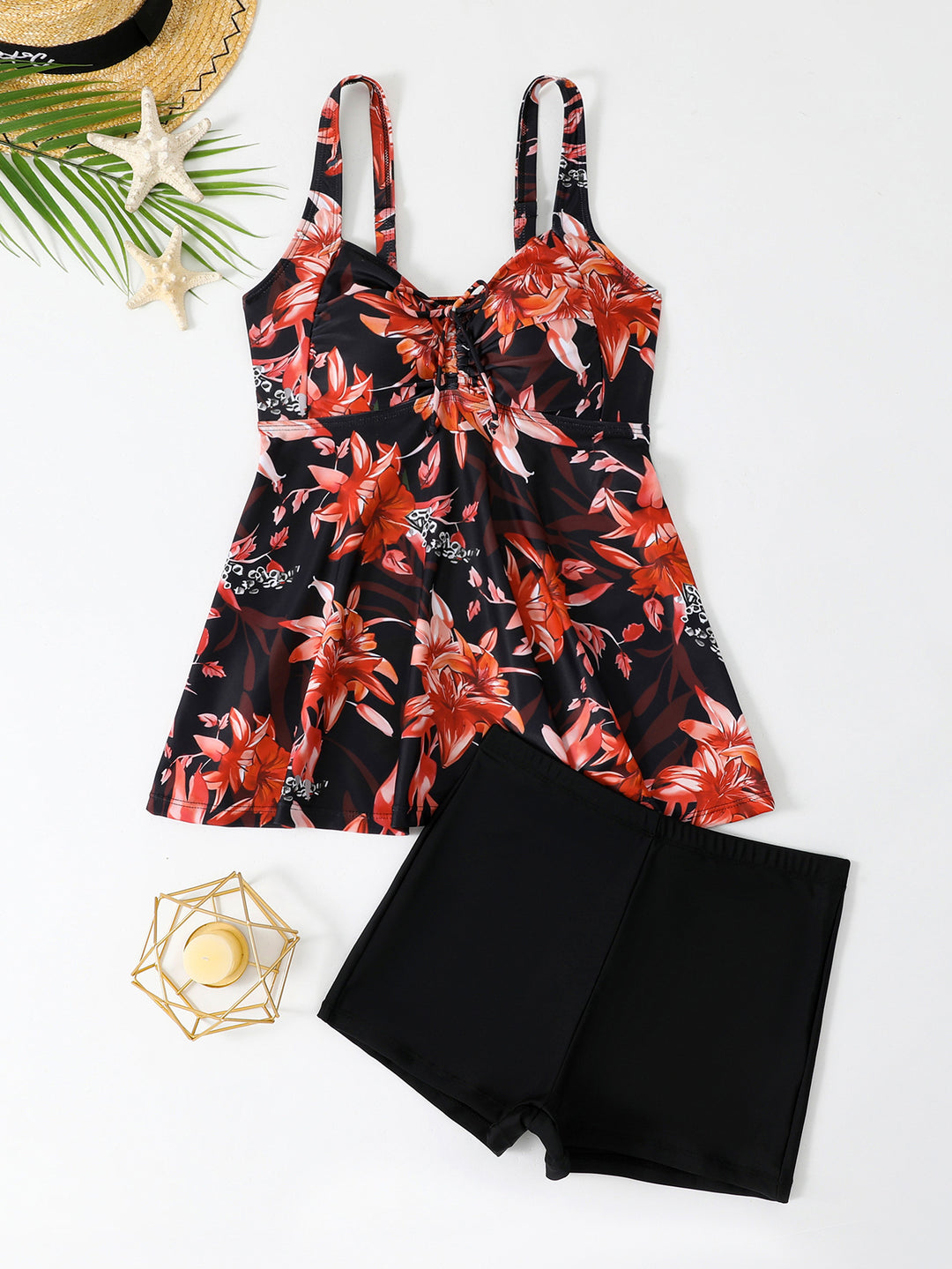 Women's Colorful Pool Dress with Adjustable Straps Mune Fashion