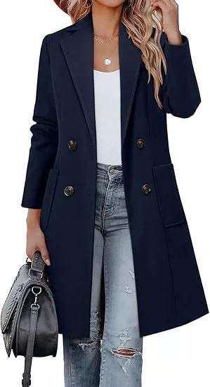 Women Elegant and fashionable Long coat Mune Fashion