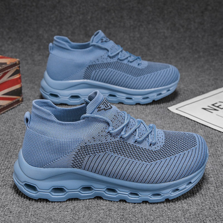 Unisex Breathable Knit Sneakers with Sock-Like Shaft and Cushioned Air Sole Mune Fashion