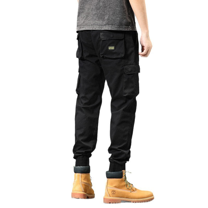 Herren Funktionale Cargo-Joggerhose mit elastischem Komfortbund, großzügigen Klapp-Utility-Taschen und gerippten Knöcheln Mune Fashion
