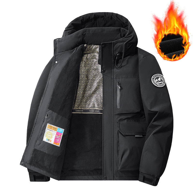Men's Technical Thermal Parka with Microfleece Lining and Utility Pockets Mune Fashion