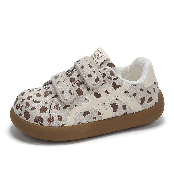 Ladies Fashion Sneakers with Velcro Closure and Animal Design Mune Fashion