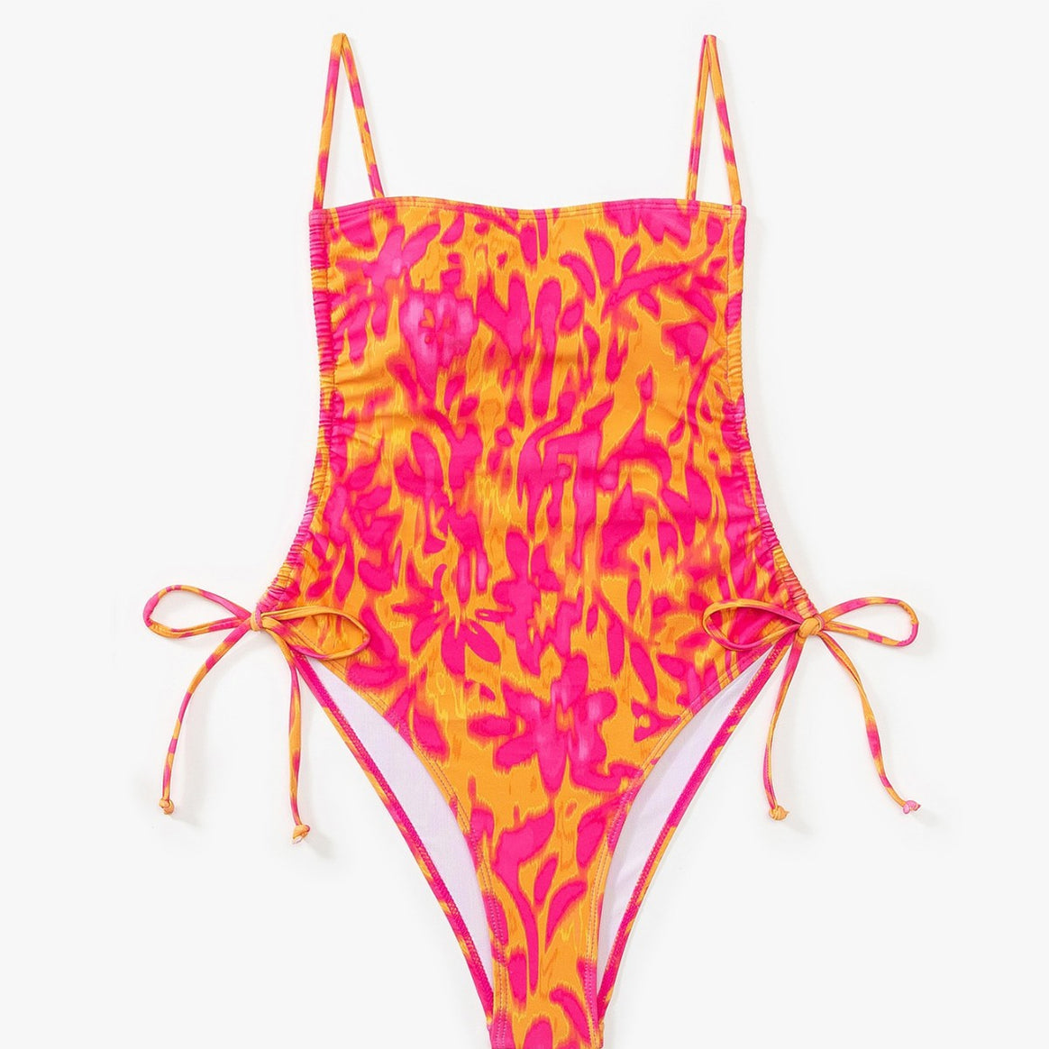 Women's swimsuit with creative floral pattern and adjustable straps Mune Fashion