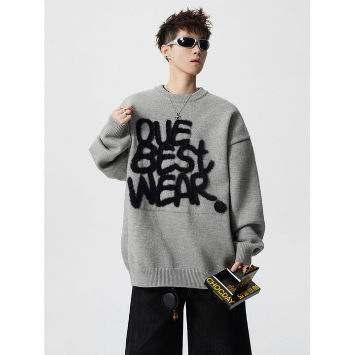 Women Oversized Sweater with Graphic Statement Mune Fashion