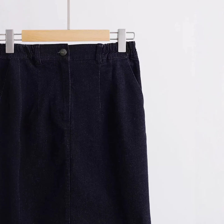 Women Elegant Cut Midi Skirt Mune Fashion