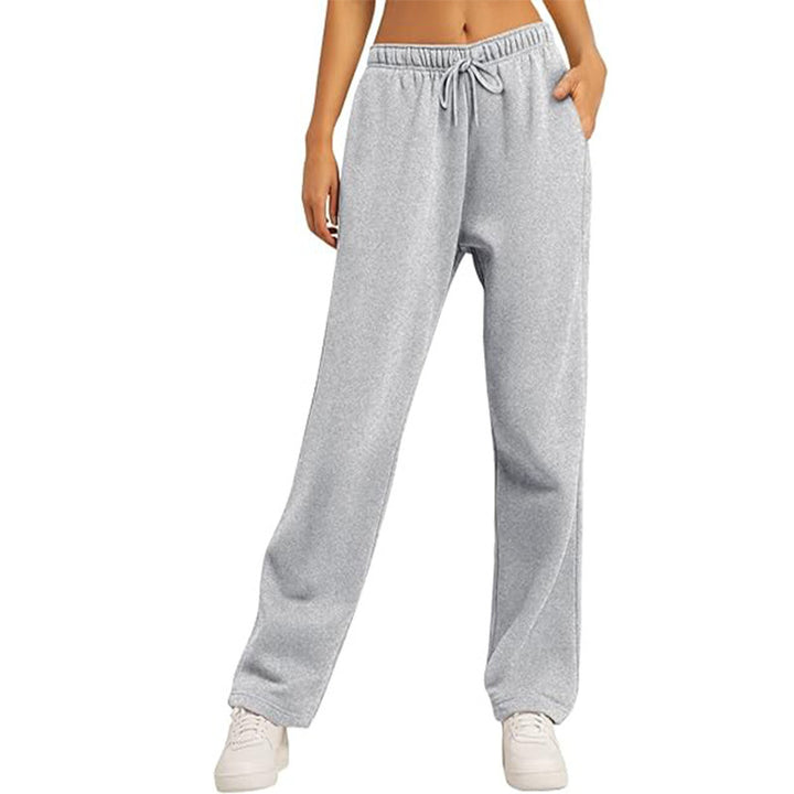 Ladies high-quality relaxed pants with a high waist, straight leg, and integrated side pockets Mune Fashion