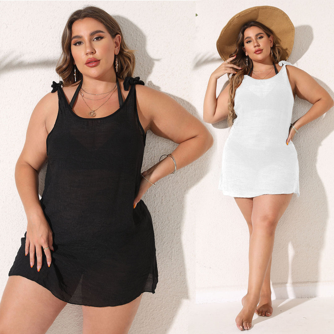 Women airy beach dress with special strap details Mune Fashion