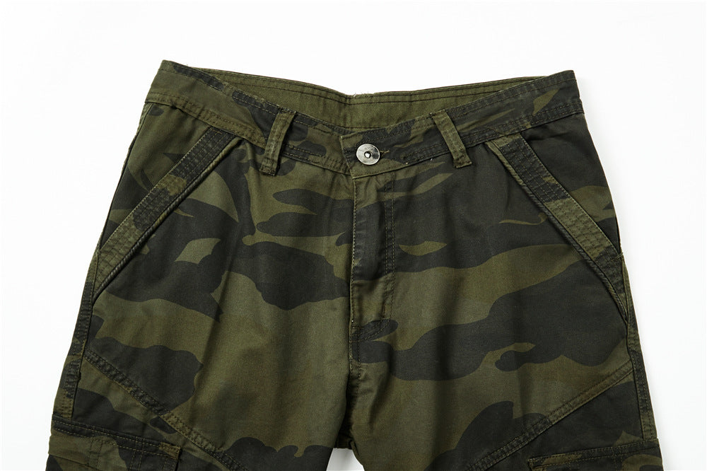 Men's cargo pants in utility style with reinforced knees, multiple pockets and drawstring waistband Mune Fashion