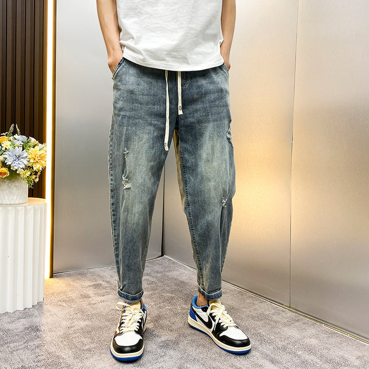 Men's Comfortable Destroyed Jeans Mune Fashion