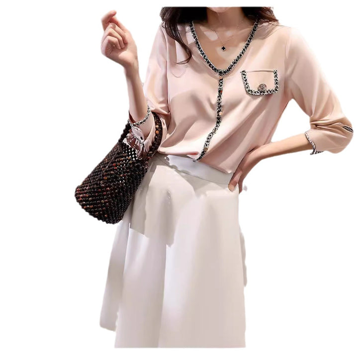 Women Elegant Midi Skirt with Flared Cut Mune Fashion