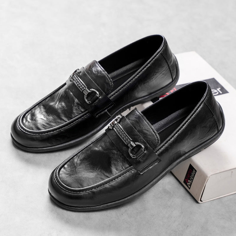 Men's Elegant Moccasins with Fashionable Accents Mune Fashion