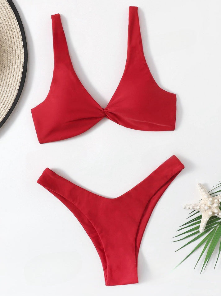 Women's bikini set with stylish knot details Mune Fashion