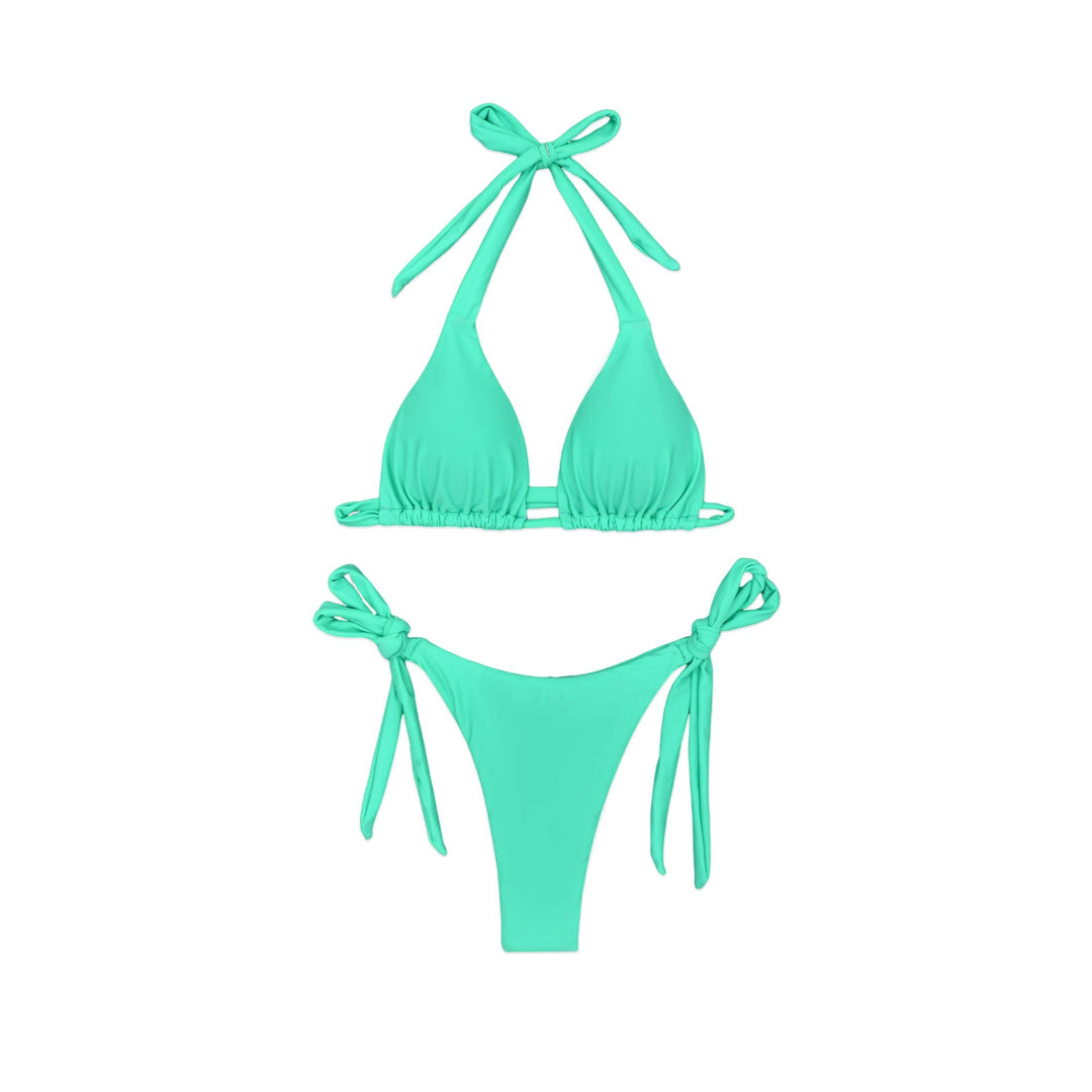 Women's triangle bikini with sophisticated tie straps and highly elastic fabric Mune Fashion
