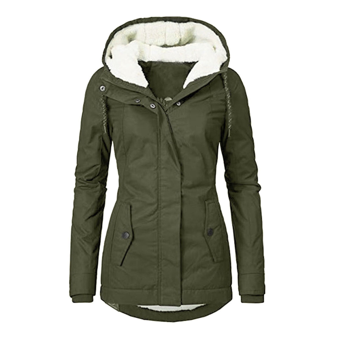 Women's Tailored Functional Parka with Teddy Lining, Hood and Drawstring Mune Fashion