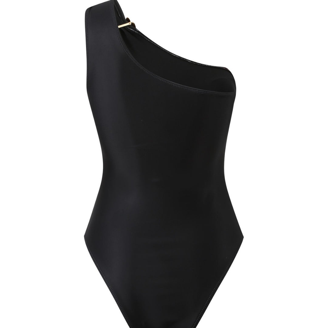 Women Elegant Jumpsuit with Asymmetrical Cut and Floral Design Mune Fashion